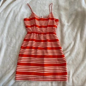 ☀️ J. Crew red and white striped sundress ☀️